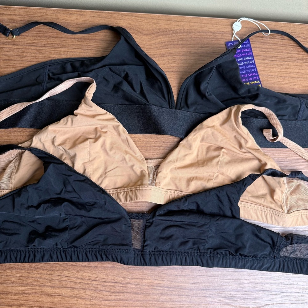 Black and Tan Women's Bralette pepper bras